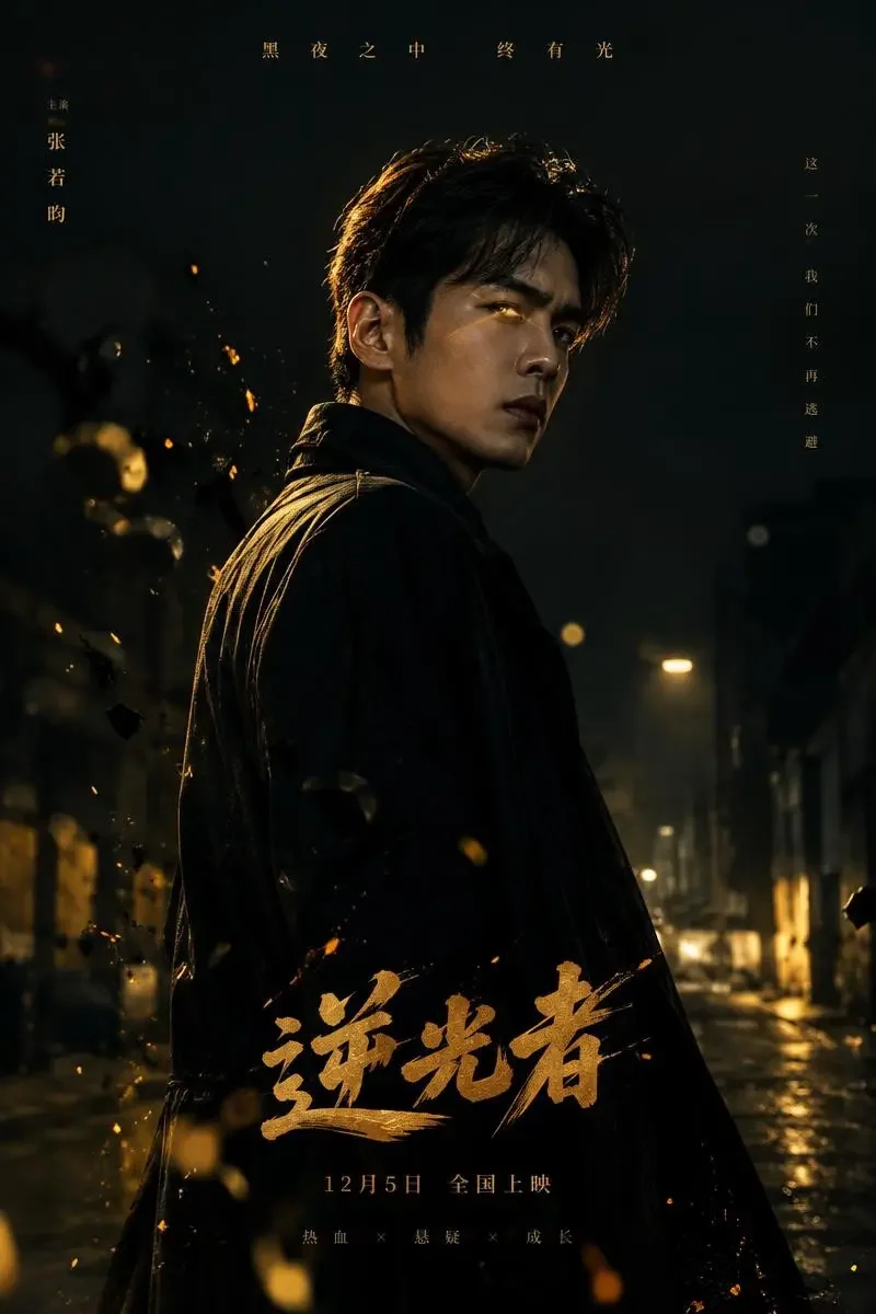 《神瞳觉醒》封面：夜色都市中双眼泛起金色高光的男主角